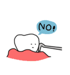 ゆるい歯たちの日常。②（カラフル）（個別スタンプ：18）