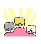ゆるい歯たちの日常。②（カラフル）（個別スタンプ：37）
