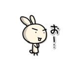 ひとことだけで伝えるうさぎ3（個別スタンプ：6）
