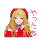 キュートギャルのリアクション語♡（個別スタンプ：3）