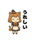 猫娘のゆるかわハロウィンスタンプ（個別スタンプ：12）