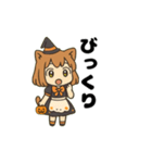 猫娘のゆるかわハロウィンスタンプ（個別スタンプ：14）