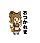 猫娘のゆるかわハロウィンスタンプ（個別スタンプ：23）
