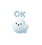 雲で出来たかわいい動物達 あいさつ 便利（個別スタンプ：39）