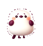 とびだす♡ぽよぽよシマエナガ3D♡（個別スタンプ：5）