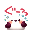 とびだす♡ぽよぽよシマエナガ3D♡（個別スタンプ：10）