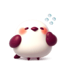 とびだす♡ぽよぽよシマエナガ3D♡（個別スタンプ：12）