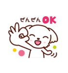 マルチーズ_ずーっと使えるスタンプ（個別スタンプ：16）