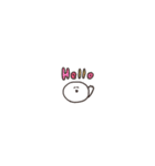 biepo 超小さい しろまーる（個別スタンプ：4）