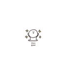 biepo 超小さい しろまーる（個別スタンプ：24）