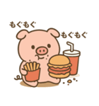ゆるっと豚さんダイエット（個別スタンプ：21）