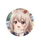 秋の通学路のみなみちゃんプレミアム（個別スタンプ：19）