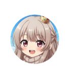 秋の通学路のみなみちゃんプレミアム（個別スタンプ：20）