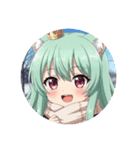 秋の通学路のみなみちゃんプレミアム（個別スタンプ：23）