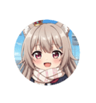 秋の通学路のみなみちゃんプレミアム（個別スタンプ：27）