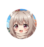 秋の通学路のみなみちゃんプレミアム（個別スタンプ：30）