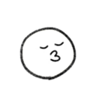 シンプルなかお その1 文字なし（個別スタンプ：3）