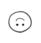 シンプルなかお その1 文字なし（個別スタンプ：19）