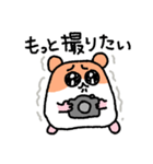写真撮りに行くハムスター（個別スタンプ：11）