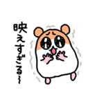 写真撮りに行くハムスター（個別スタンプ：23）