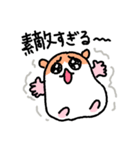 写真撮りに行くハムスター（個別スタンプ：34）