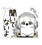 B＆W シーズー犬 2025 「犬の気持ち」（個別スタンプ：1）