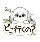 B＆W シーズー犬 2025 「犬の気持ち」（個別スタンプ：8）