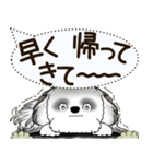 B＆W シーズー犬 2025 「犬の気持ち」（個別スタンプ：15）