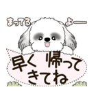B＆W シーズー犬 2025 「犬の気持ち」（個別スタンプ：21）
