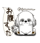 B＆W シーズー犬 2025 「犬の気持ち」（個別スタンプ：24）