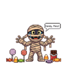 レトロ風ピクセルハロウィン（個別スタンプ：3）