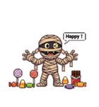 レトロ風ピクセルハロウィン（個別スタンプ：4）