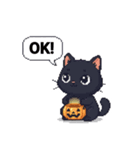 レトロ風ピクセルハロウィン（個別スタンプ：7）