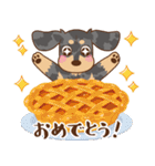 ダックス大好き【秋】シルバー（個別スタンプ：23）