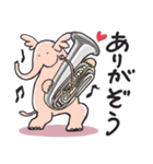 音楽ハネゾウ（個別スタンプ：3）