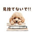 トイプードルのネガティブ気分スタンプ（個別スタンプ：36）