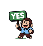 俺はゴリラマンだ (NT)（個別スタンプ：34）