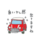 ゆるゆるクラシックカー(red/線あり)（個別スタンプ：28）