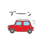 ゆるゆるクラシックカー(red/線あり)（個別スタンプ：37）