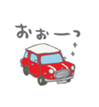 ゆるゆるクラシックカー(red/線あり)（個別スタンプ：38）