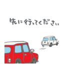 ゆるゆるクラシックカー(red)（個別スタンプ：2）
