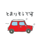 ゆるゆるクラシックカー(red)（個別スタンプ：14）
