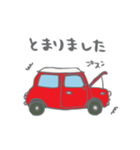 ゆるゆるクラシックカー(red)（個別スタンプ：15）