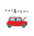 ゆるゆるクラシックカー(red)（個別スタンプ：16）