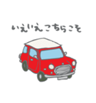 ゆるゆるクラシックカー(red)（個別スタンプ：18）