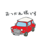 ゆるゆるクラシックカー(red)（個別スタンプ：20）