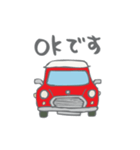 ゆるゆるクラシックカー(red)（個別スタンプ：21）