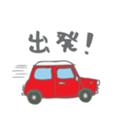 ゆるゆるクラシックカー(red)（個別スタンプ：23）