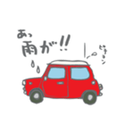 ゆるゆるクラシックカー(red)（個別スタンプ：24）
