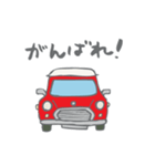 ゆるゆるクラシックカー(red)（個別スタンプ：25）